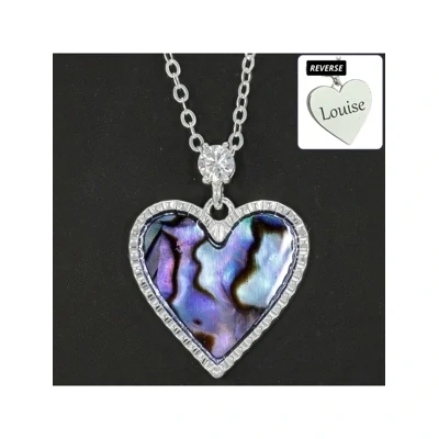 Paua Shell Heart Necklace Paua Shell Heart Necklace