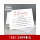 Personalised 5 Reasons Why Card