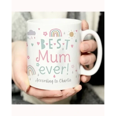 Personalised Best Ever Rainbows & Sunshine Mug