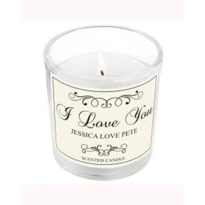 Personalised Black Swirl Scented Jar Candle Personalised Black Swirl Scented Jar Candle