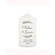 Personalised Botanical Pillar Candle