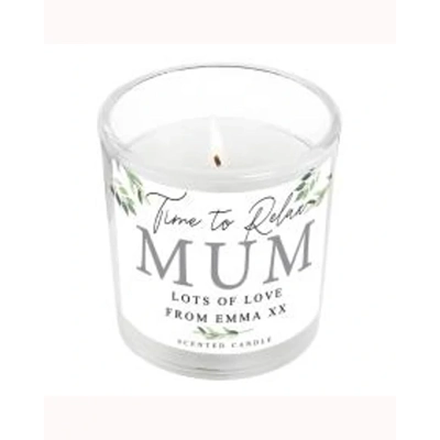 Personalised Botanical Scented Jar Candle Personalised Botanical Scented Jar Candle