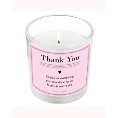 Personalised Classic Pink Scented Jar Candle Personalised Classic Pink Scented Jar Candle