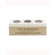 Personalised Classic Triple Tea Light Box