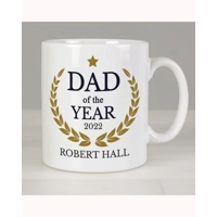 Personalised Dad of the Year Mug