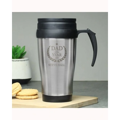 Personalised Dad of The Year Travel Mug Personalised Dad of The Year Travel Mug
