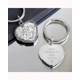 Personalised Diamante Heart Keyring