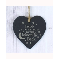 Personalised Engraved Moon and Ba..