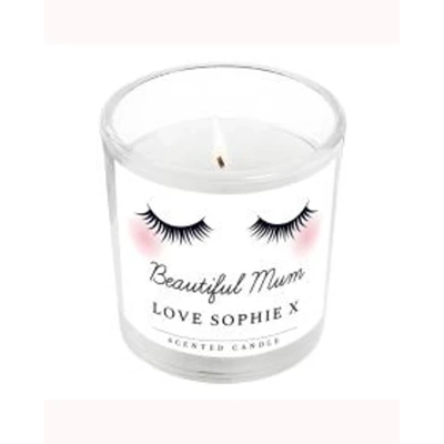 Personalised Eyelashes Scented Jar Candle Personalised Eyelashes Scented Jar Candle