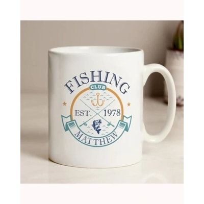Personalised Fishing Club Mug Personalised Fishing Club Mug