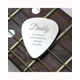 Personalised Free Text Big Name Silver Plectrum