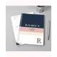 Personalised Free Text Navy & Blush A5 Notebook