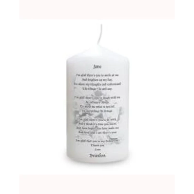 Personalised Godparent Pillar Candle Personalised Godparent Pillar Candle
