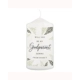 Personalised Godparent Pillar Candle