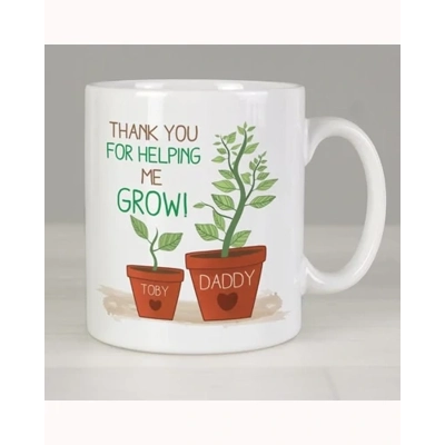 Personalised Helping Me Grow Mug Personalised Helping Me Grow Mug