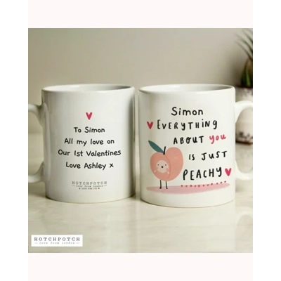Personalised Hotchpotch Peachy Mug Personalised Hotchpotch Peachy Mug