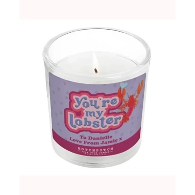 Personalised Hotchpotch You're My Lobster Scented Jar Candle Personalised Hotchpotch You're My Lobster Scented Jar Candle