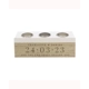 Personalised Large Date Triple Tea Light Box