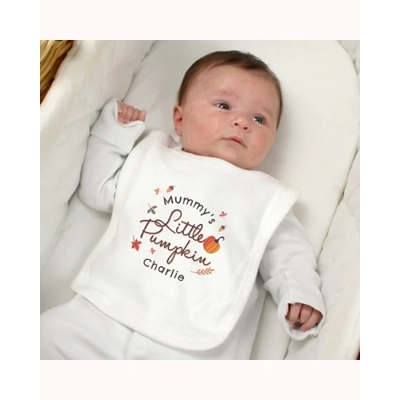 Personalised Little Pumpkin Bib Personalised Little Pumpkin Bib