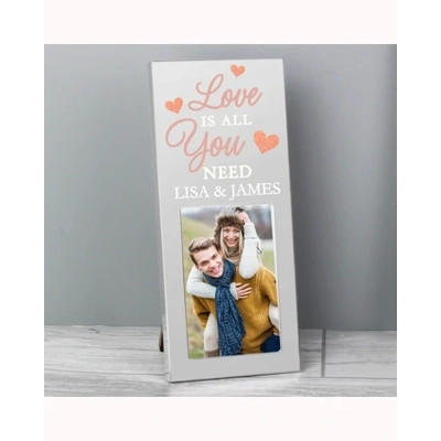 Personalised 'Love is All You Need' 2x3 Photo Frame Personalised 'Love is All You Need' 2x3 Photo Frame