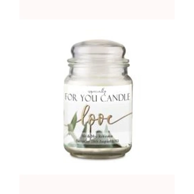 Personalised Love Large Scented Jar Candle Personalised Love Large Scented Jar Candle