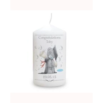 Personalised Me to You Bear Graduation Pillar Candle Personalised Me to You Bear Graduation Pillar Candle