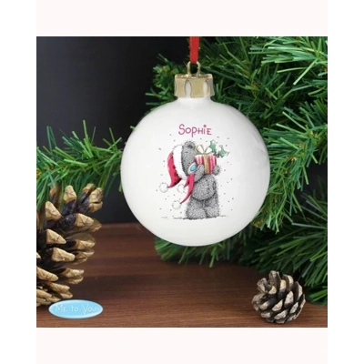 Personalised Me To You Christmas Bauble Personalised Me To You Christmas Bauble