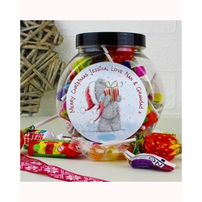 Personalised Me To You Christmas Sweet Jar Personalised Me To You Christmas Sweet Jar