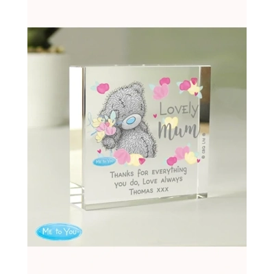 Personalised Me to You Lovely Mum Crystal Token Personalised Me to You Lovely Mum Crystal Token