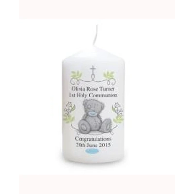 Personalised Me To You Religious Cross Pillar Candle Personalised Me To You Religious Cross Pillar Candle