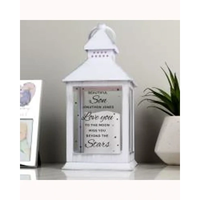 Personalised Miss You Beyond The Stars White Lantern Personalised Miss You Beyond The Stars White Lantern