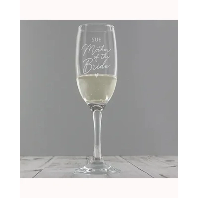Personalised Mother of the Bride Flute Glass Personalised Mother of the Bride Flute Glass