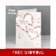 Personalised Mr & Mrs Confetti Hearts Wedding Card