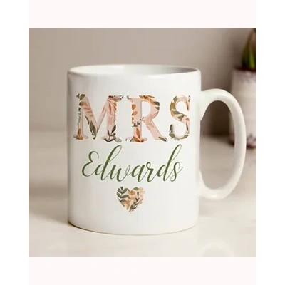 Personalised Mrs Autumnal Mug