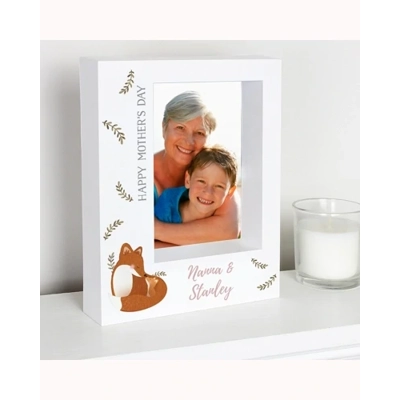 Personalised Mummy and Me Fox 5x7 Box Photo Frame Personalised Mummy and Me Fox 5x7 Box Photo Frame