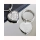 Personalised Name and Message Diamante Heart Key..