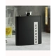 Personalised Name Only Black Hip Flask