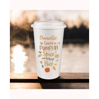 Personalised Pumpkin Spice Travel..