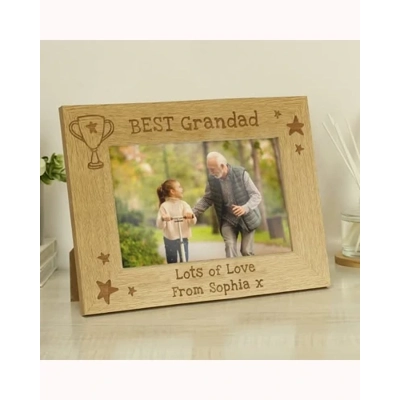 Personalised Simply The Best 6x4 Landscape Wooden Photo Frame Personalised Simply The Best 6x4 Landscape Wooden Photo Frame