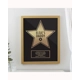 Personalised Star Award Oak Poster Frame