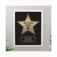 Personalised Star Award White Pos..