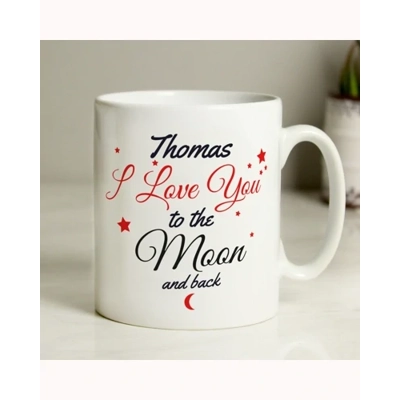 Personalised To The Moon & Back Mug Personalised To The Moon & Back Mug