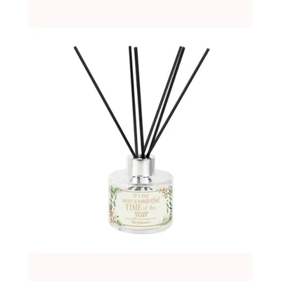 Personalised Wonderful Time of The Year Christmas Reed Diffuser Personalised Wonderful Time of The Year Christmas Reed Diffuser