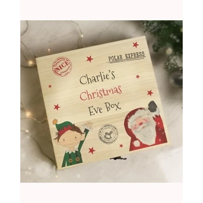 Personalised Wooden Christmas Eve Box Personalised Wooden Christmas Eve Box
