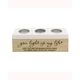 Personalised You Light Up My Life Triple Tea Lig..