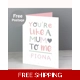 Personalised 'You're Like a Mum to Me' Card