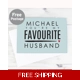 Personalised You're My Favourite Husband Card