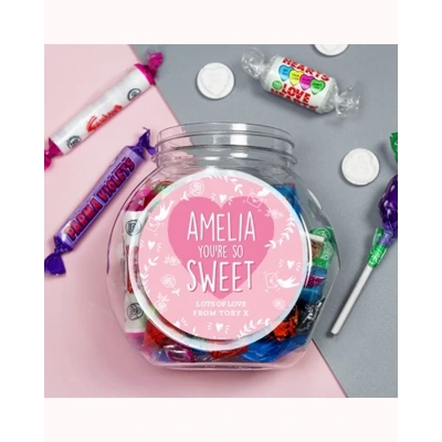 Personalised Youre So Sweet Sweet Jar Personalised Youre So Sweet Sweet Jar