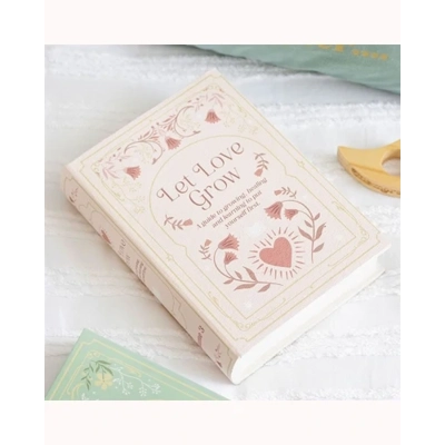 Pink Book Shaped Storage Box