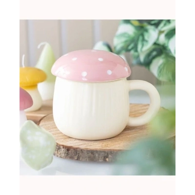 Pink Mushroom Mug